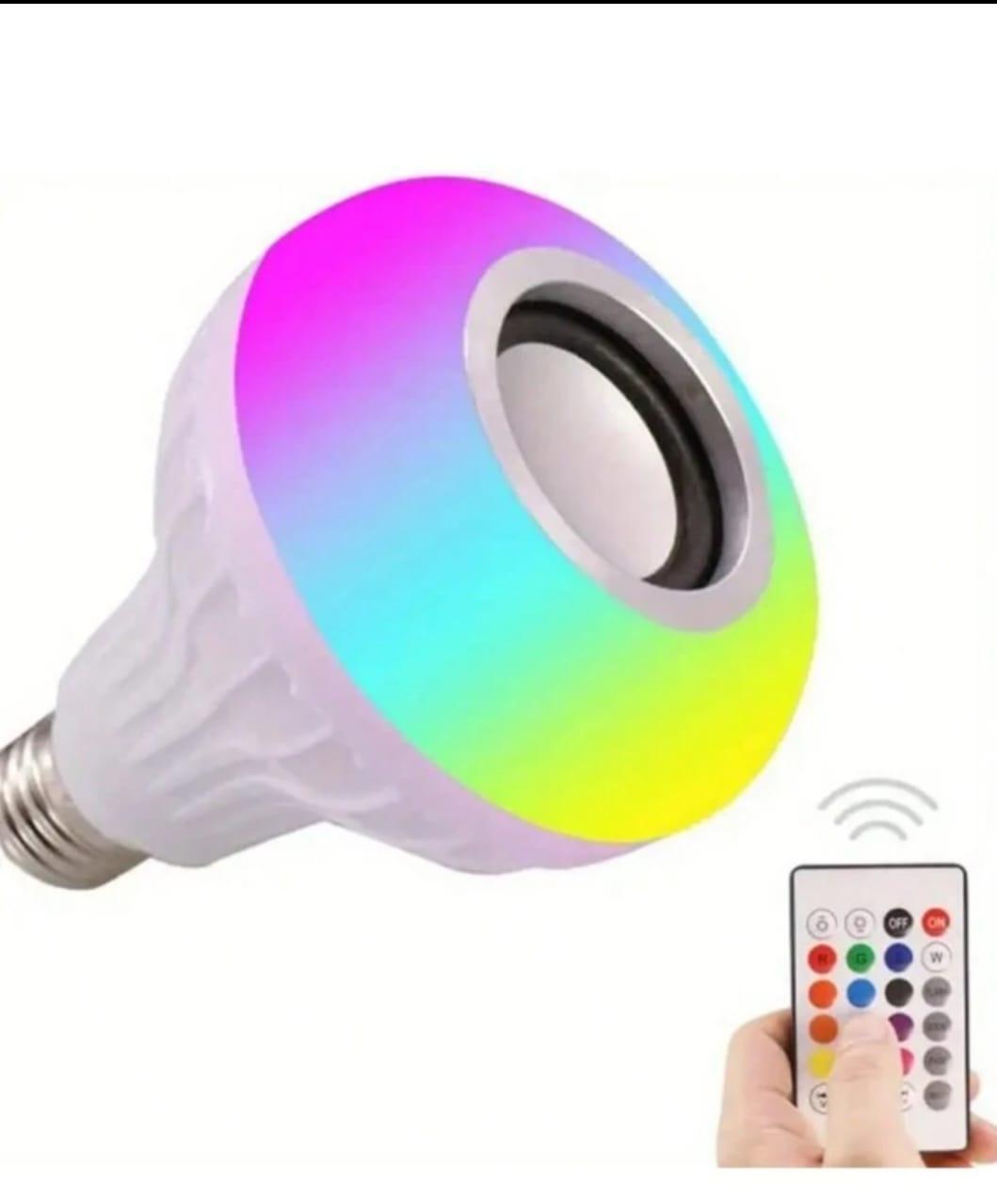 Smart LED RGB White 12W Bluetooth Speaker Bulb with Color Changing Light, Remote & App Control Rs 801