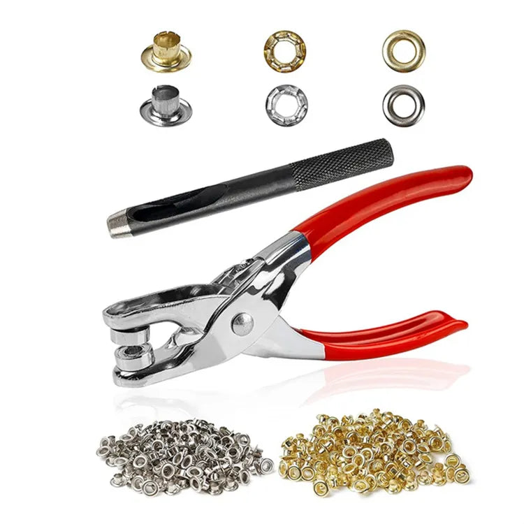 Metal Hand Press Tich Button fixer Machine metal good quality - 50 PCs button