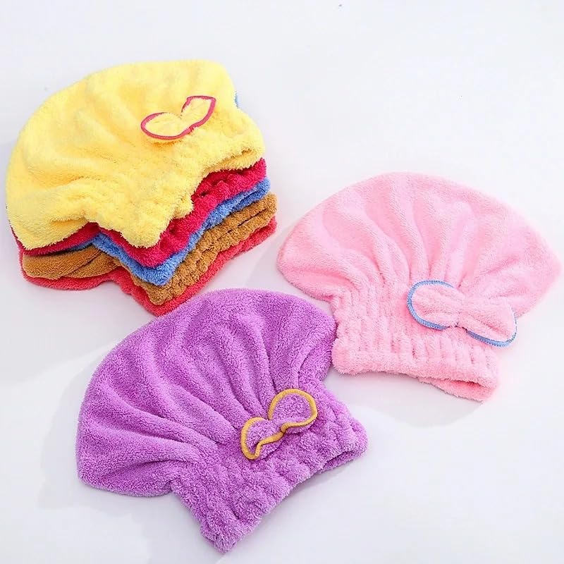(Pack of 02 ) Hair Drying Cap Towel